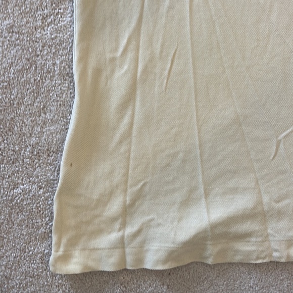 Men’s Lacoste Yellow Canary Polo Size 4 Short Sleeves - Picture 4 of 4